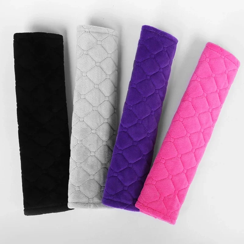 Universal Car Seat Belt Protector Cover Soft Warm Plush Safety Belt Shoulder Protector Auto Interior Decoration Accessories