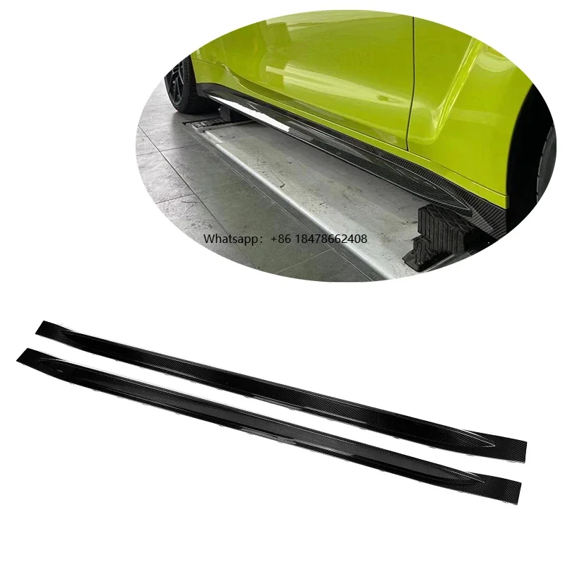 G80 Carbon Fiber Side Skirt for  G80 M3 Sedan OEM Style Carbon Fiber Side Extension