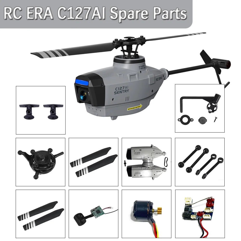 RC ERA RC ERA C127AI RC Helicopter Spare Parts shaft gear feathring shaft Blade Main Board Motor Bearing Gear Servo