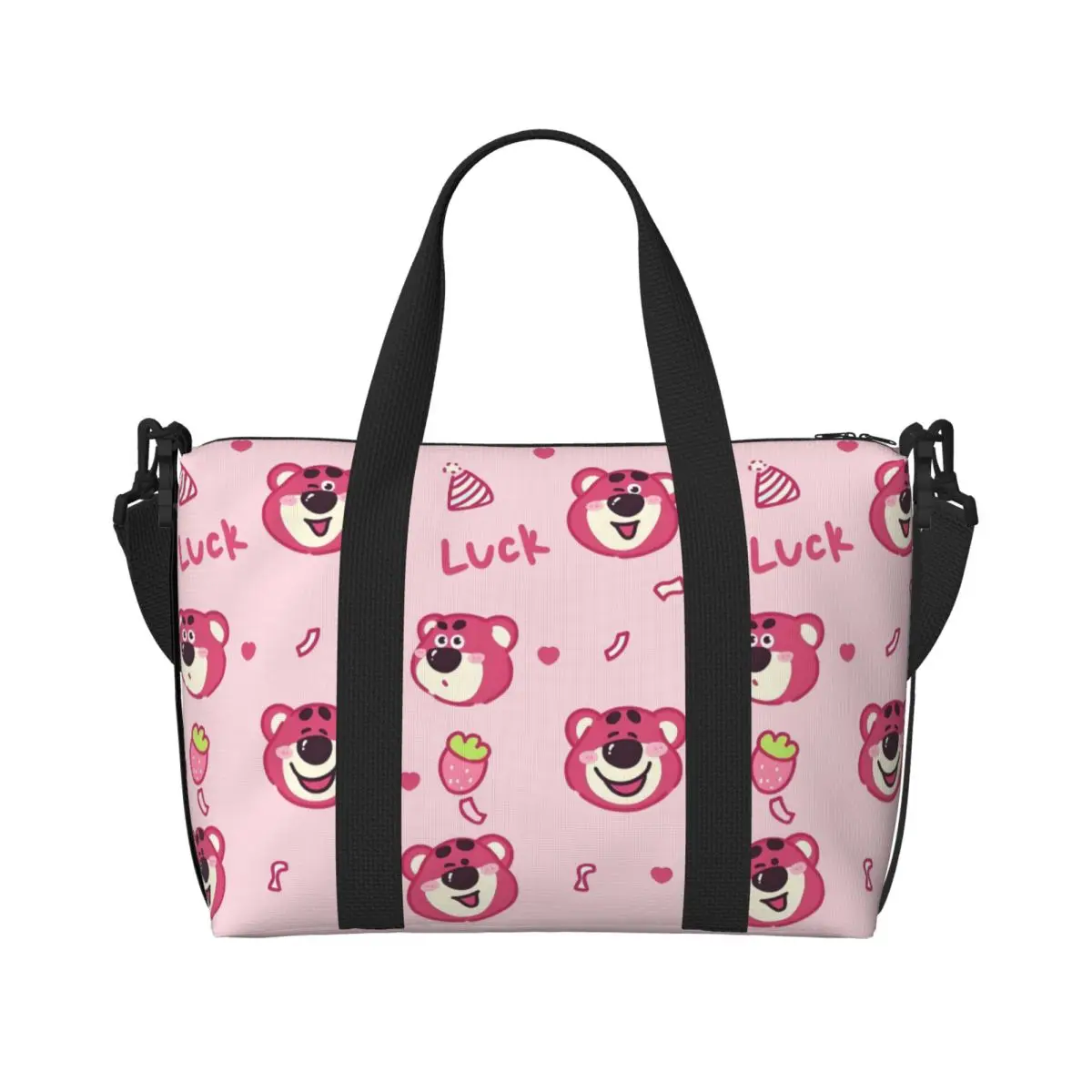 

Пользовательские сумки-тоут для покупок Lotso, женские сумки большой емкости с медведем, пляжные дорожные сумки для спортзала