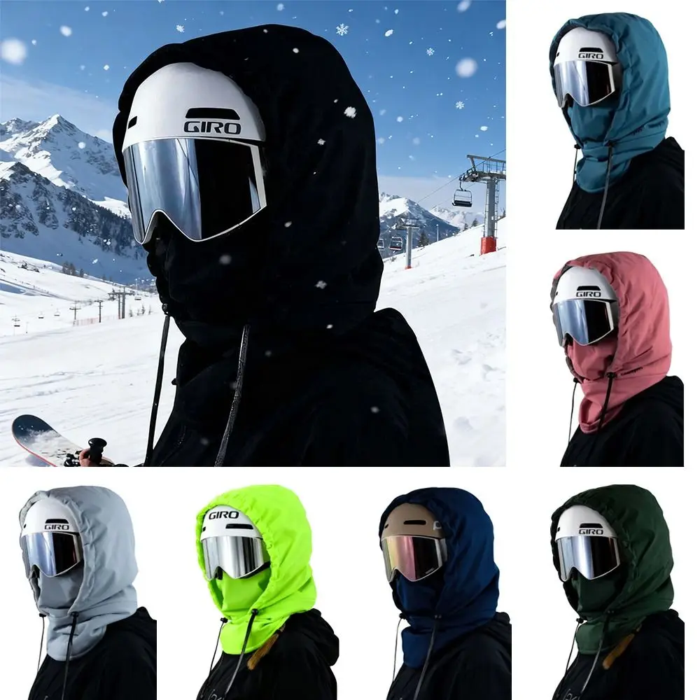

Winter Down Hooded Hats Drawstring Cold-proof Coat Short Tank Top Ultralight Removable Neck Cover Scarf Balaclava Hat Women's