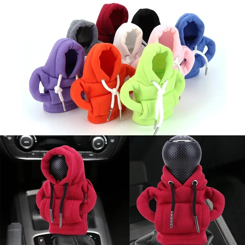 Hoodie Car Gear Shift Cover Universal Gearshift Hoodie Car Gear Shift Knob Cover Handle Gear Sweatshirt Change Lever Cover