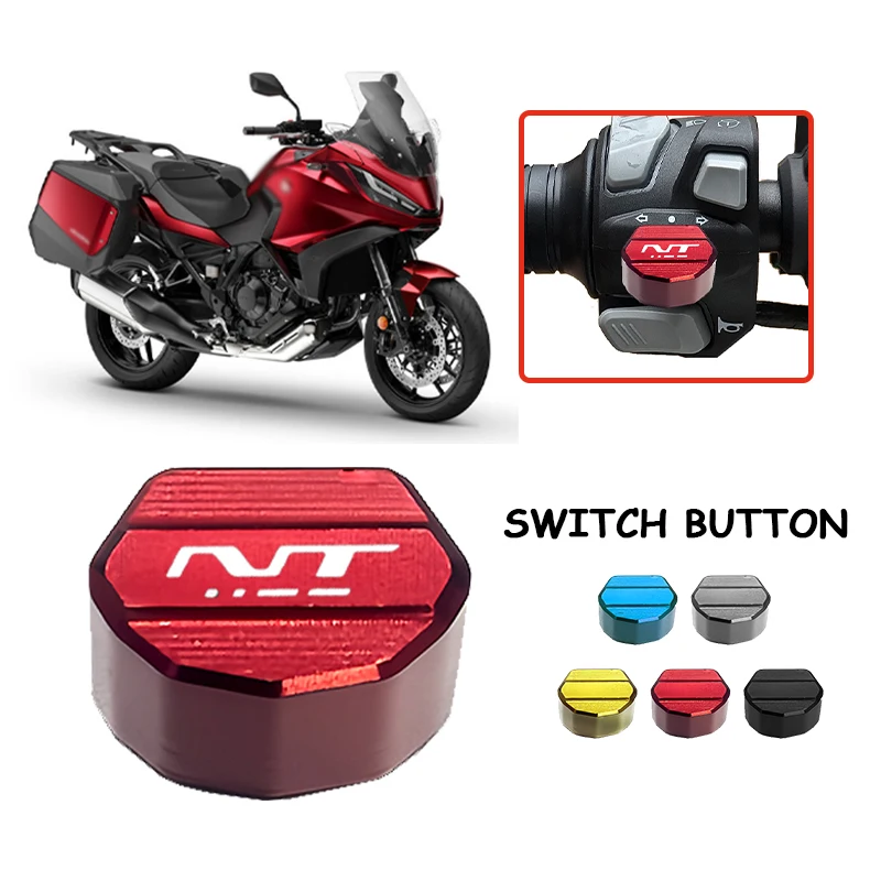 

CNC Aluminum Motorcycle Button Turn Signal Switch Key Cap For Honda NT1100 NT 100 DTC NT 1100 NT700 NT650 NT650V Accessories
