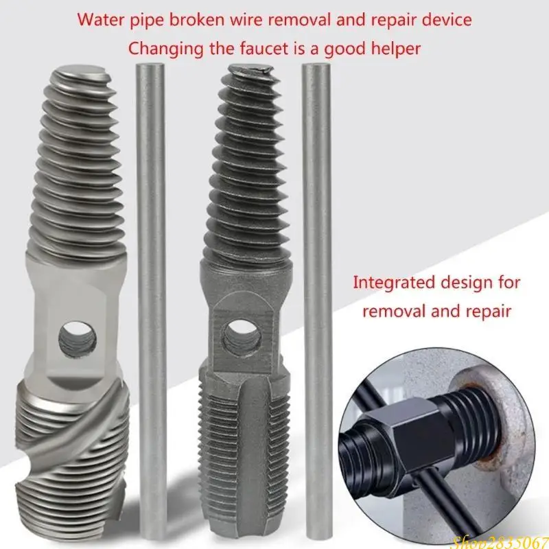 Effective Double Head Water Pipe Damaged Screw Extractor Prevents Slipping 831F