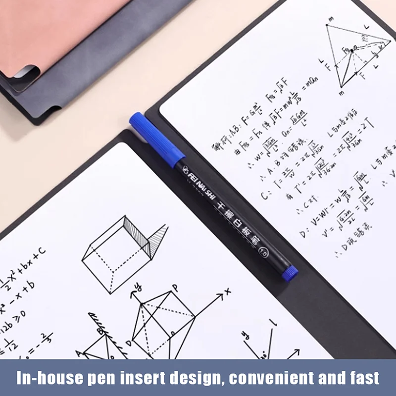 المحمولة A5 السبورة دفتر مجموعة مع السبورة القلم محو القماش الجلود مذكرة الوسادة مخطط أسبوعي قابلة لإعادة الاستخدام مكتب القرطاسية