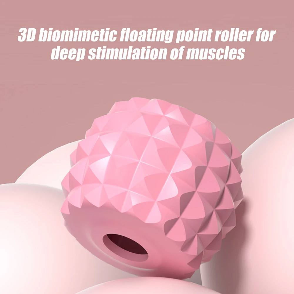 1pcs Trigger Point Massage Foam Roller Stick for Arms, Tennis Elbow Muscle Roller,Hard Spiky Massage Ball and 20 Wheel Cellulite
