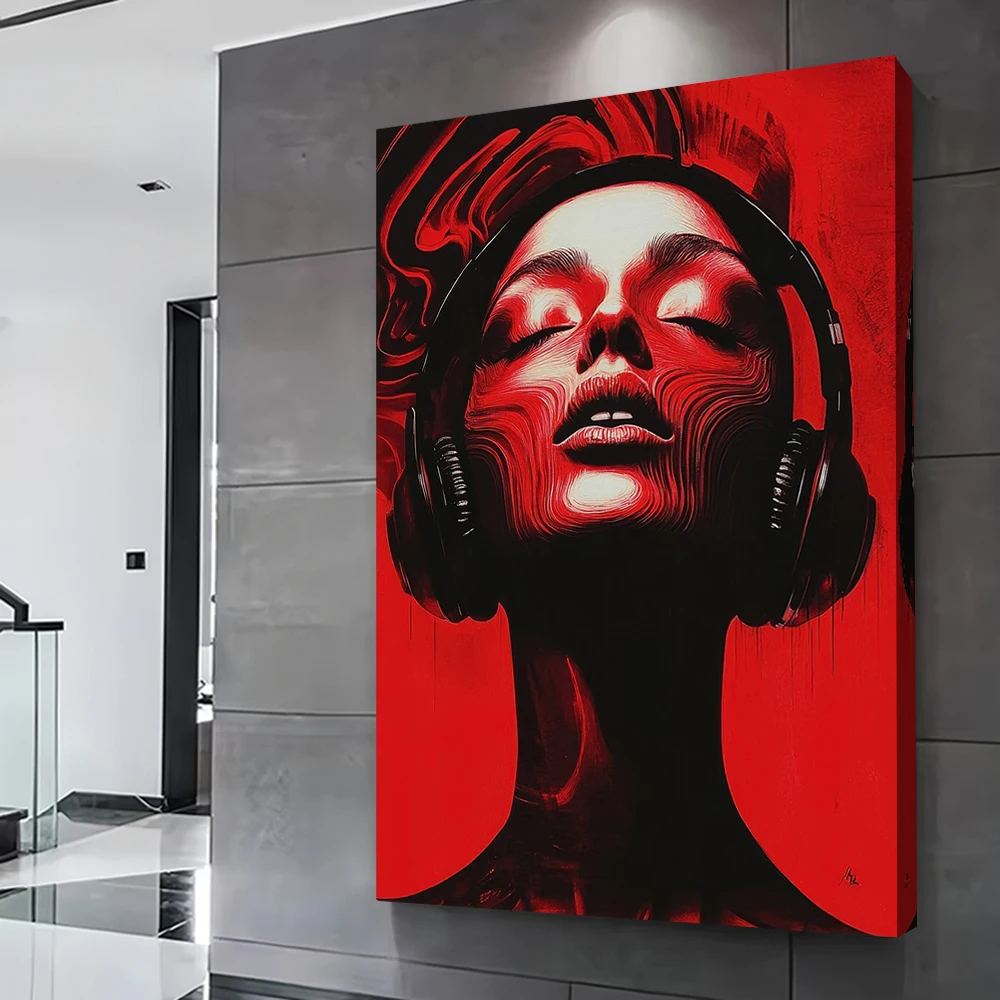 Immersion In Music Printed Poster Customizable Pictures Wall Art Canvas Painting for Decoration Home Decorations Bathroom Decor