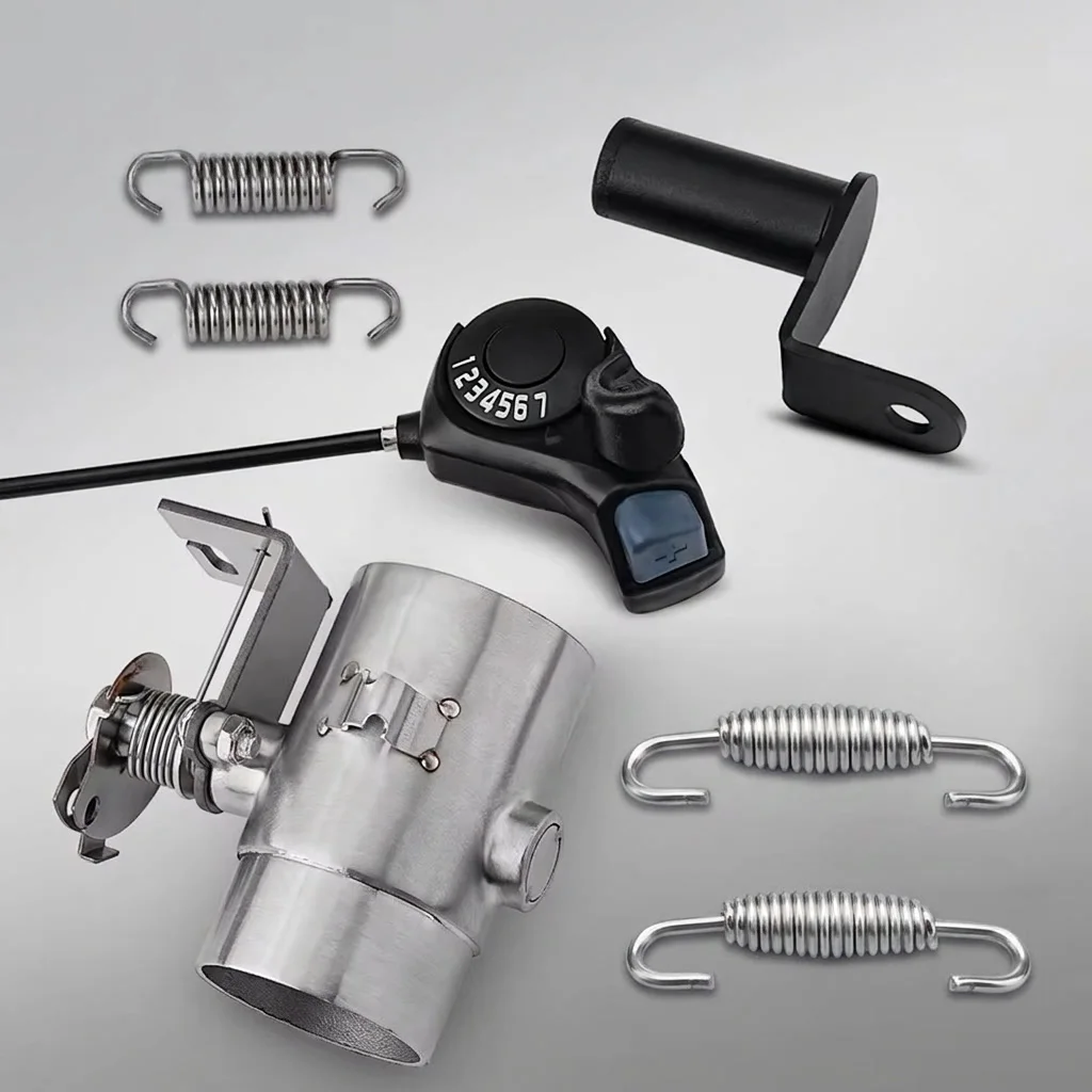 Motorcycle Exhaust Pipe System Locomotive Sound Modified with Gear adjustment switch slip on 51mm the second generation