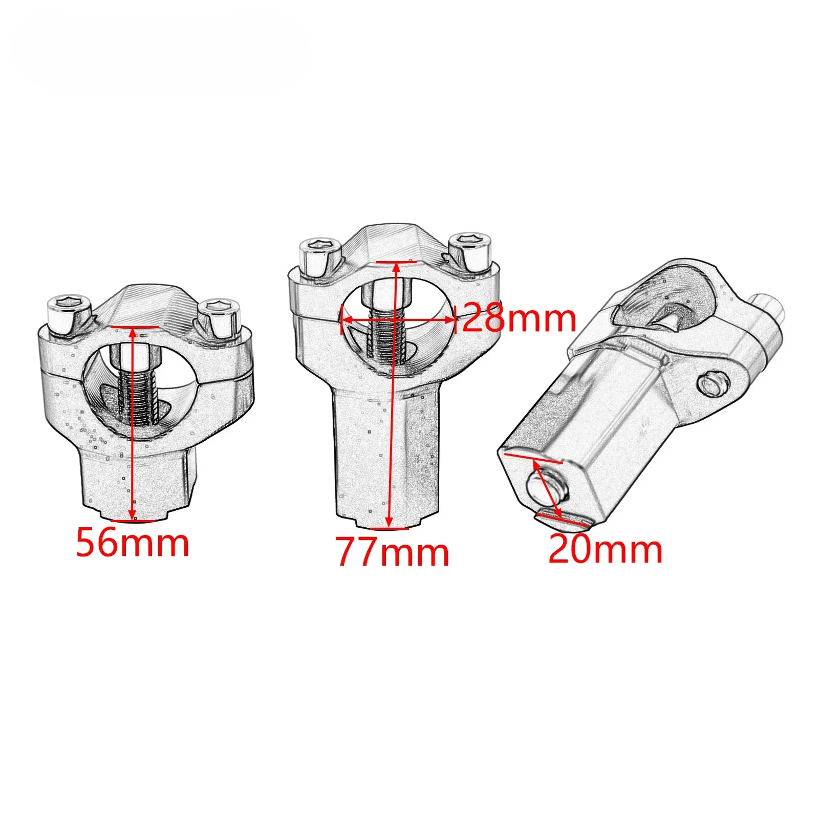 دراجة نارية CNC المقود الناهض بار المشبك جبل ل KTM SXF XC XCF XCW SX EXC EXCF 125-530 مغامرة 1290 1190 1090 890 790 690