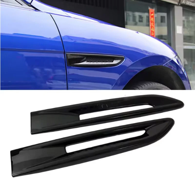 

Car Styling Car Exterior Side Body Outlet Vent Cover ABS Hood Decorative Side Air Flow Vent Cover For Jaguar F-PACE 2017-2020