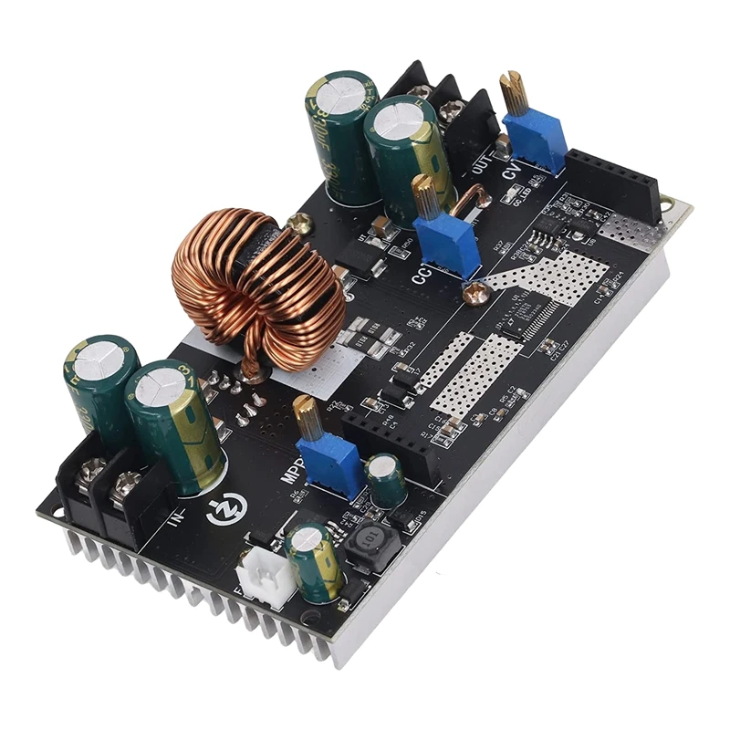 MPPT Module Potentiometer Adjustment DC 7-80V Input 300W 20A DC 1.4-79V Output Overpower Protection Boost Buck Converter