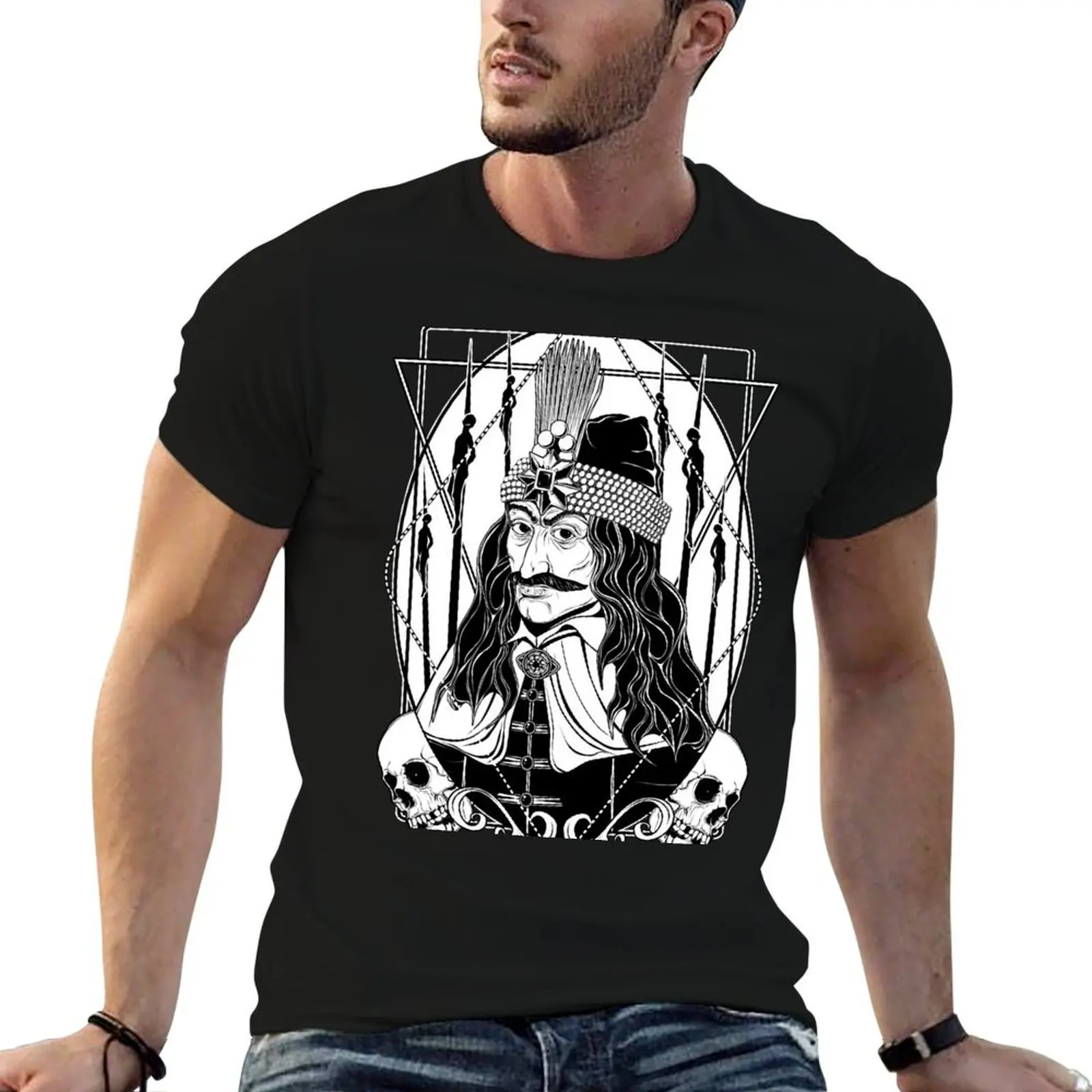 Vlad the Impaler T-Shirt cotton graphic tees custom t shirt workout shirts for men