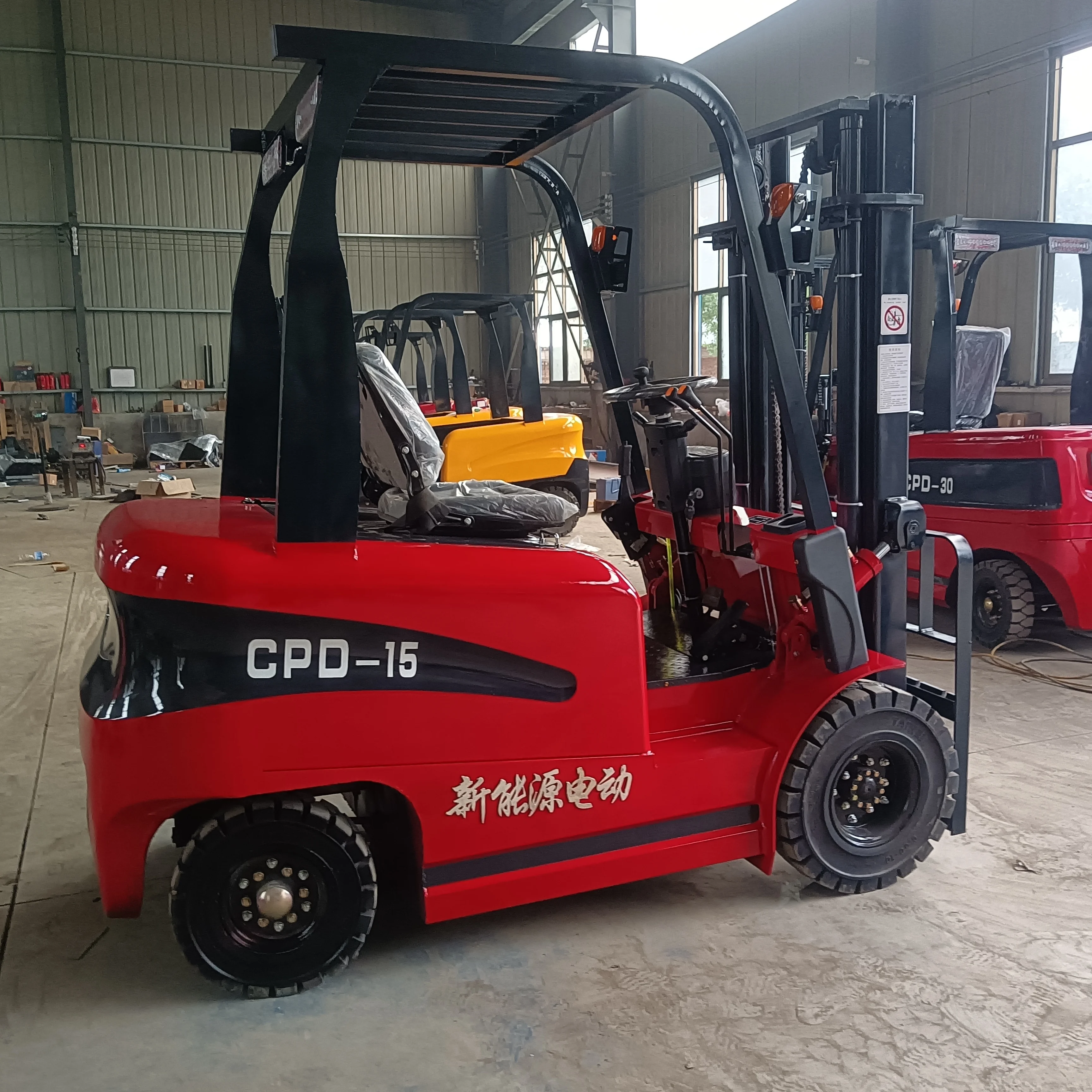 

Small 1.5 Ton Electric Forklift 3 M Reach Portable Electric Trucks Restaurant Use Free Shipping Electric Forklifts