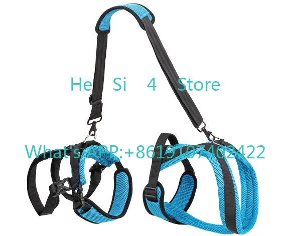 Suitable for dog front and rear assistance with pet front and rear legs integrated strap traction care paralysis disabled
