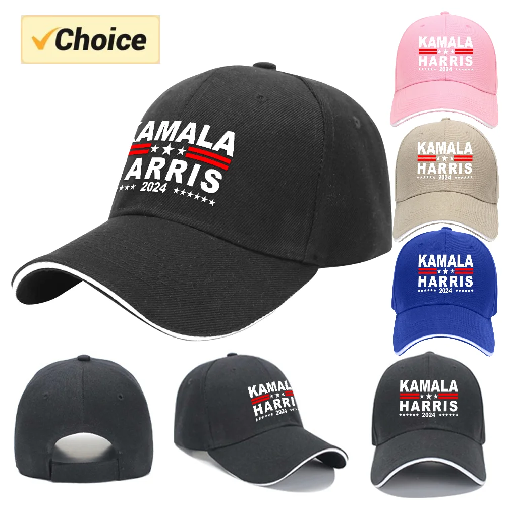 Nowa czapka z daszkiem Kamala Harris 2024 President American Flag Vintage Pro USA Czapka z daszkiem Uv Protection Solar Hat Czapka przeciwsłoneczna