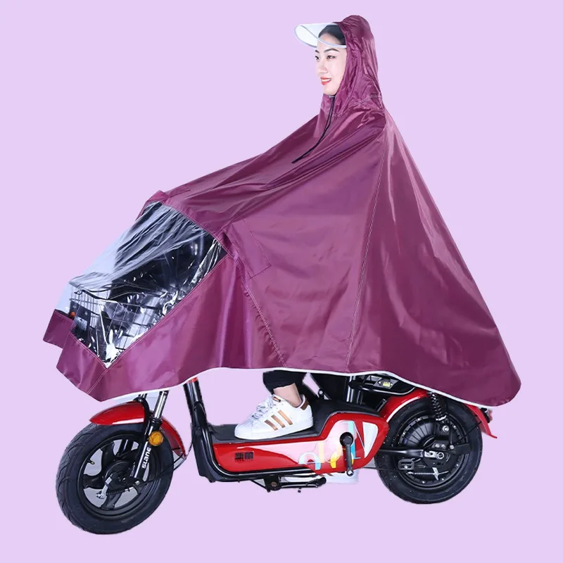 

Водонепроницаемый дождевик для взрослых, усиленный, с капюшоном, полноразмерный, для мотоциклов и электровелосипедов