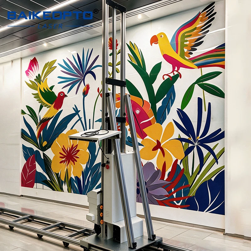 Factory Price Vertical 3D UV Printer Wall Printing Machine  Direct Wall CMYKW UV Drawing Machine