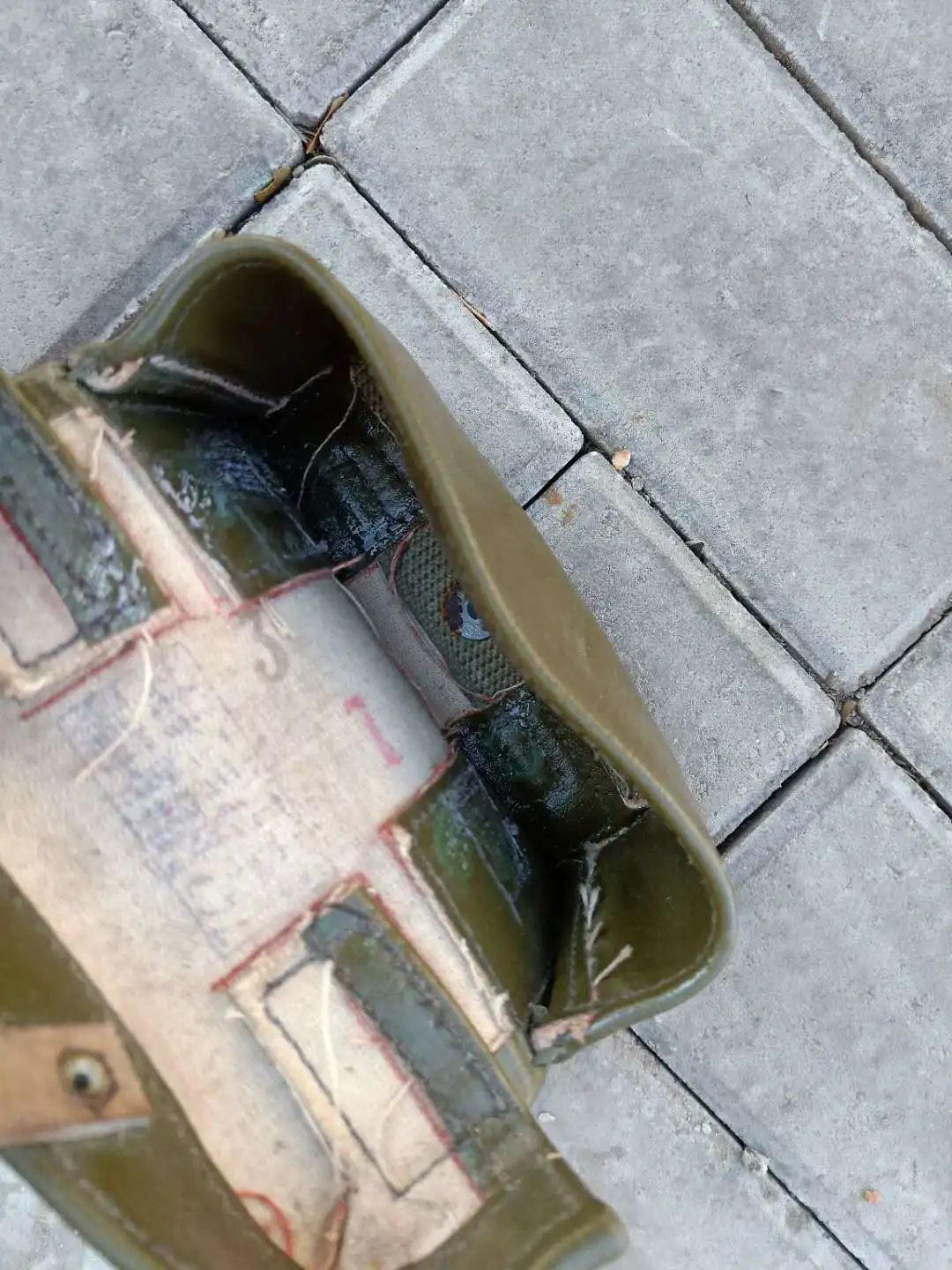 Armyshop2008 العسكرية القديمة الأصلي فائض الجيش الصيني 56 SKS 7.62 مللي متر الجلود الذخيرة الحقيبة حزمة #5