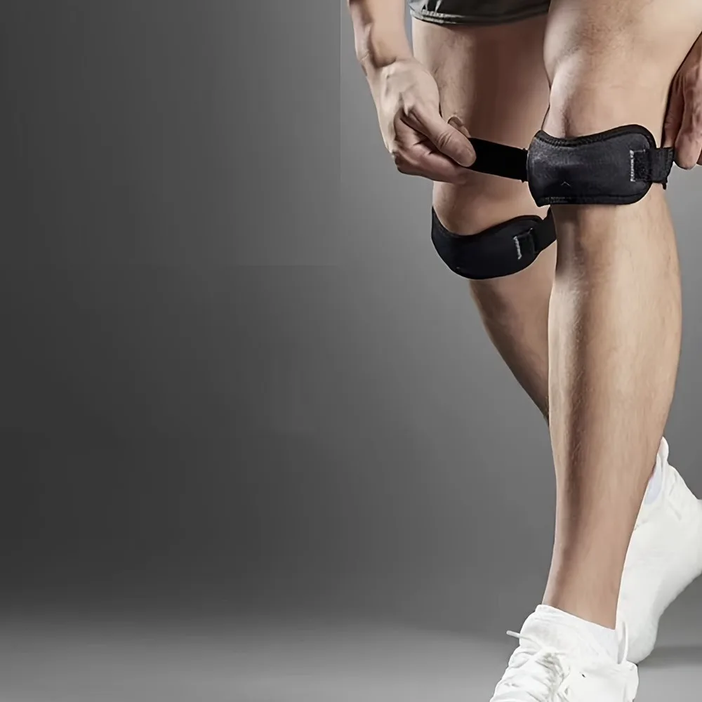 1 szt. Regulowany pasek na kolano ścięgno rzepki ciśnieniowy ochraniacz wsparcie suwak Pad Rodilla Guard Badminton bieganie — zdjęcie 7