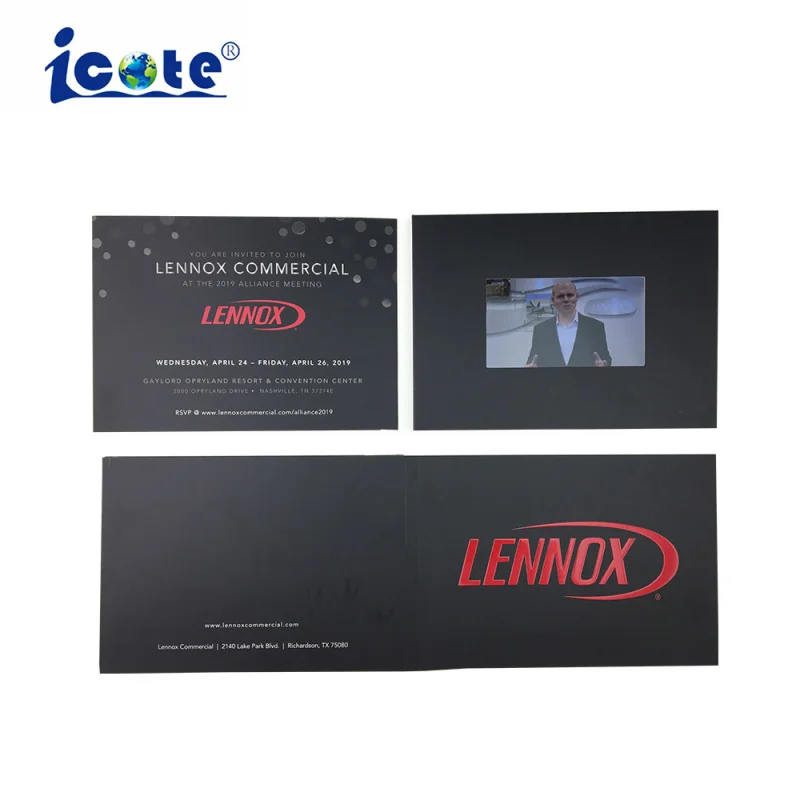 

Customized High-End Custom Video Greeting Card 5inch IPS Display Greeting Card Exclusive Design Factory Direct Supply