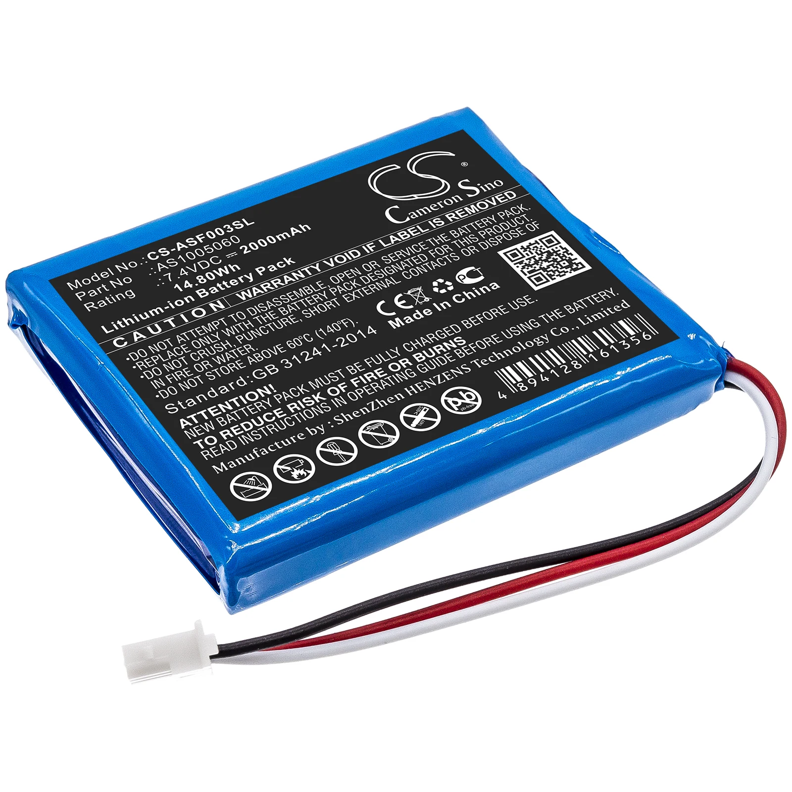 

7.4V 2000mAh Battery AS1005060 for ALPSAT Satfinder Spare Part SF03-BT +TOOL