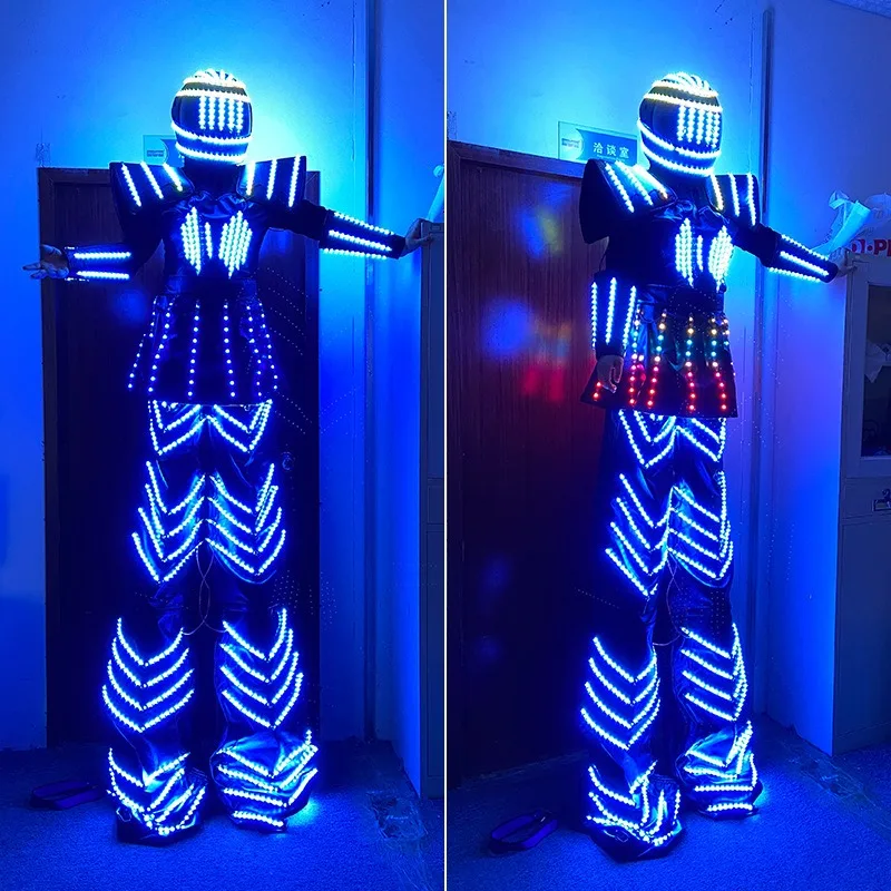 Bar nightclub atmosphere clothes, women's stilt clothes, LED luminous clothes, performance props, program costumes