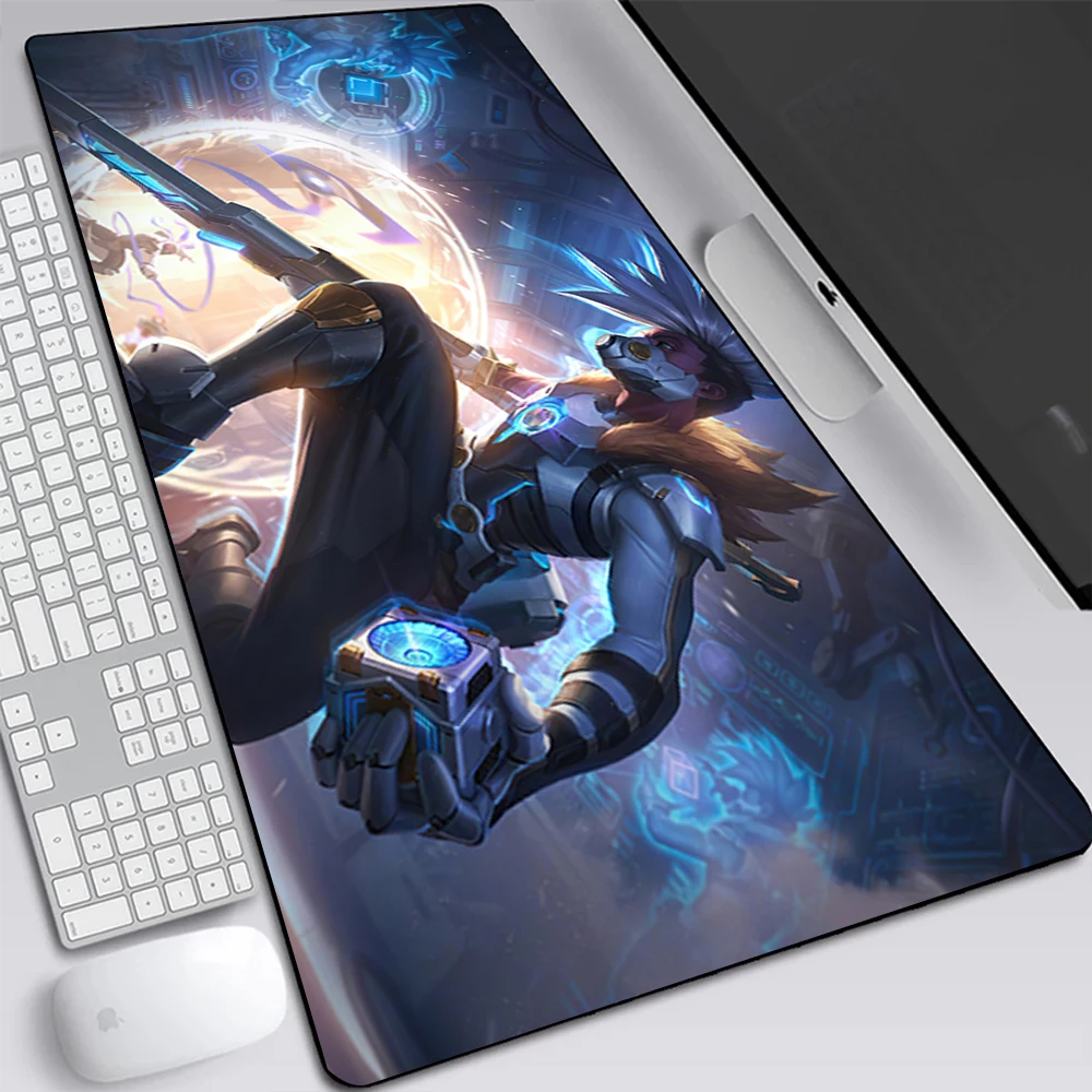 Imagem -05 - League of Legends Ekko Grande Jogo Mouse Pad Computador Portátil Mousepad Teclado Tapete de Mesa pc Gamer Mouse Tapete de Escritório Mausepad