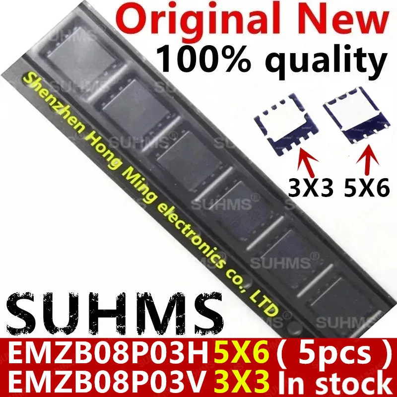 

(5piece) 100% New EMZB08P03H EMZB08P03V EMZB08P03 ZB08P03 QFN-8