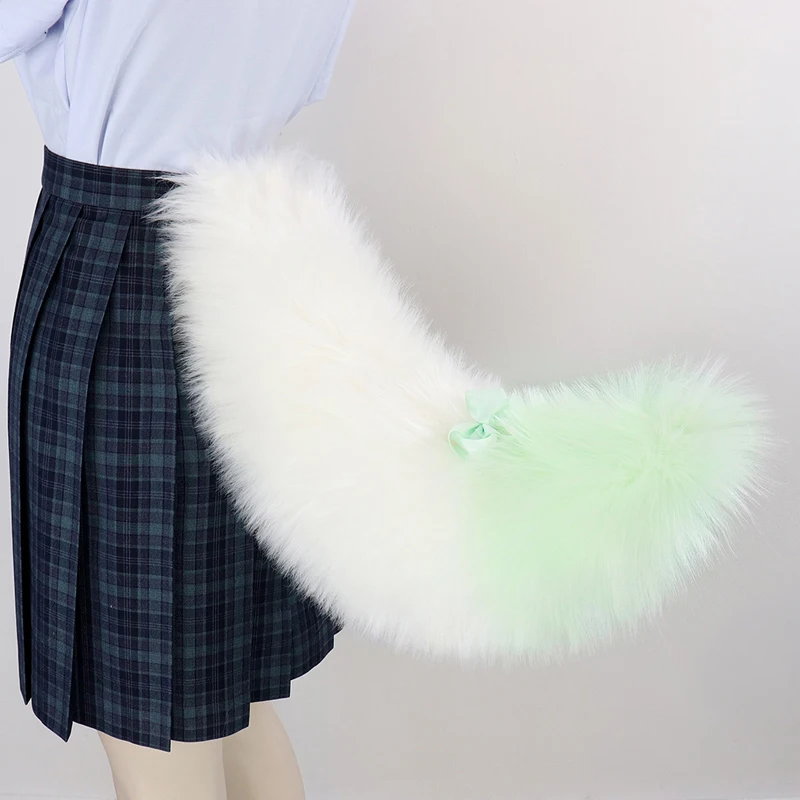 

Furry Beast Tail Cartoon Plush Animal Tail Fluffy Fox Wolf Dog Tail Fursuit Anime Comic-Con Cosplay Performance Props