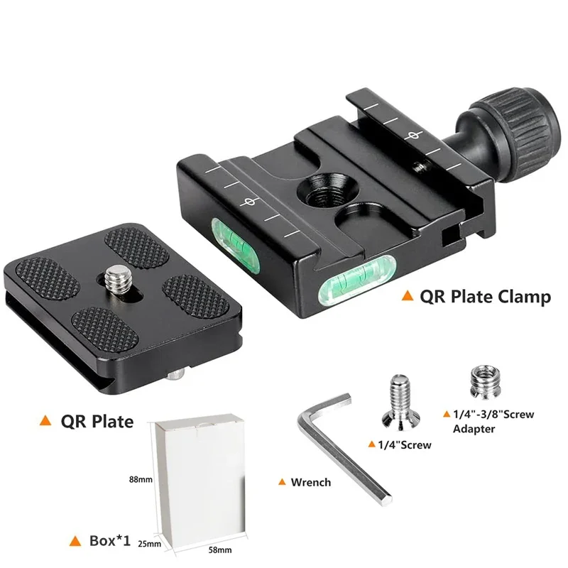 Universal DSLR Camera Gimbal Arca Swiss Quick Release Plate Clamp Quick Switch Kit Tripod Slider Mount Adapter for Tripod Head