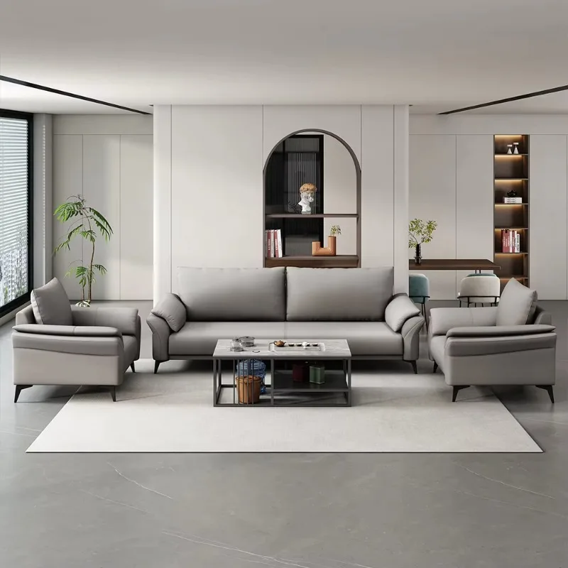 Luxury Modern Office Furniture Commercial Furniture Corner Sofa Executive Office Sofa Modern Leather Office Sofa