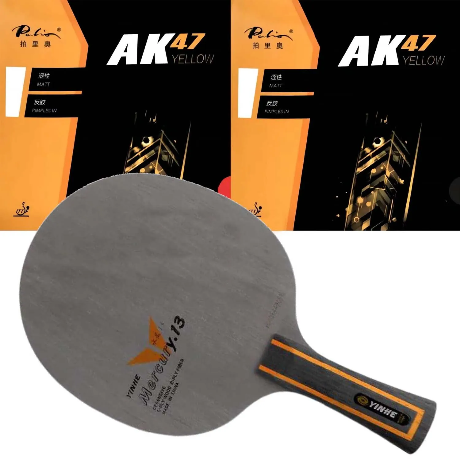 yinhe-mercury13-y-13-y13-table-tennis-blade-with-2x-palio-ak47-ak-47-yellow-pips-in-pingpong-rubber-ak47