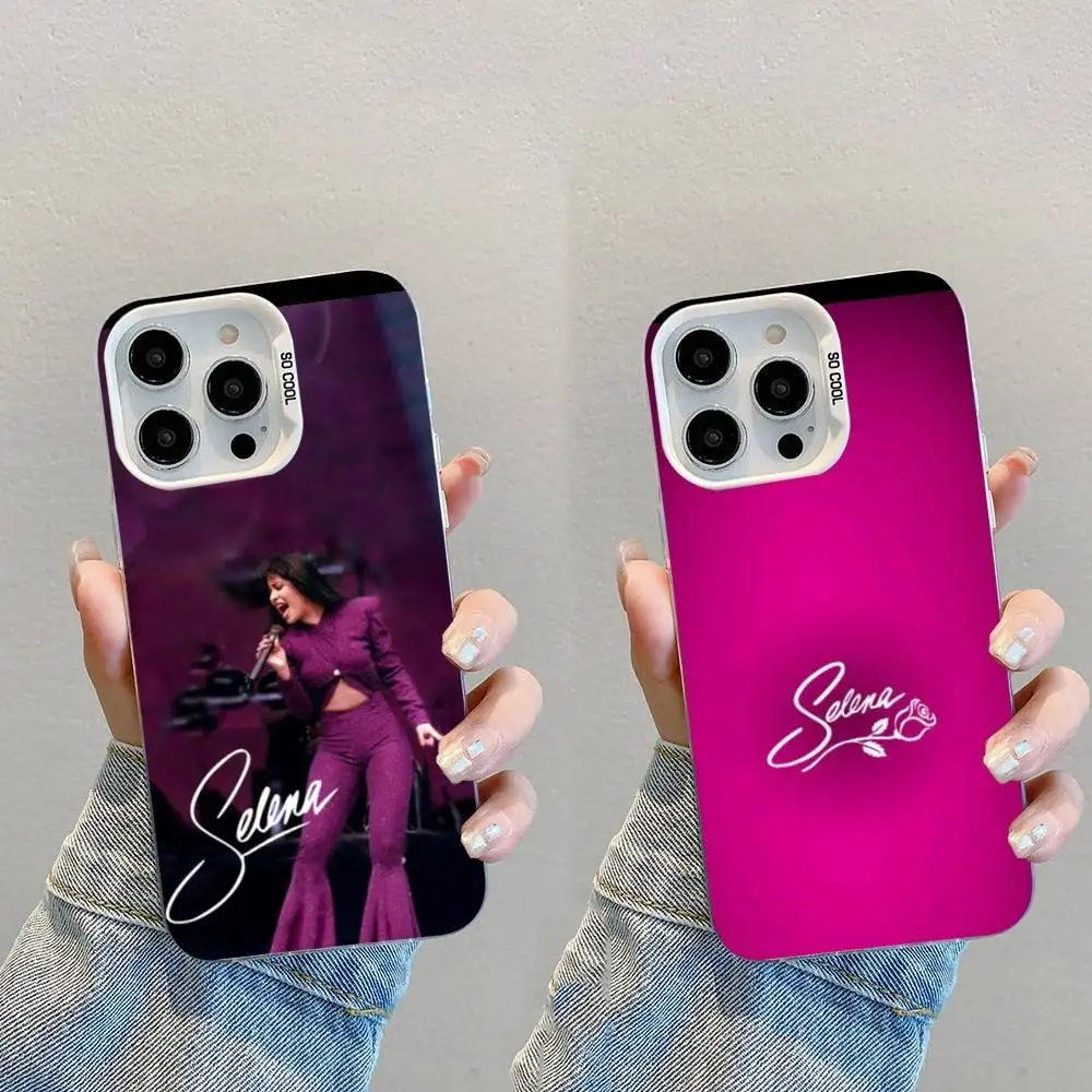 

Selena Quintanilla Latin Phone Case For iPhone 16,15,14,13,12,11,8,7,Pro,Max,Plus,Mini,XS,SE White Candy Matte Shockproof Cover
