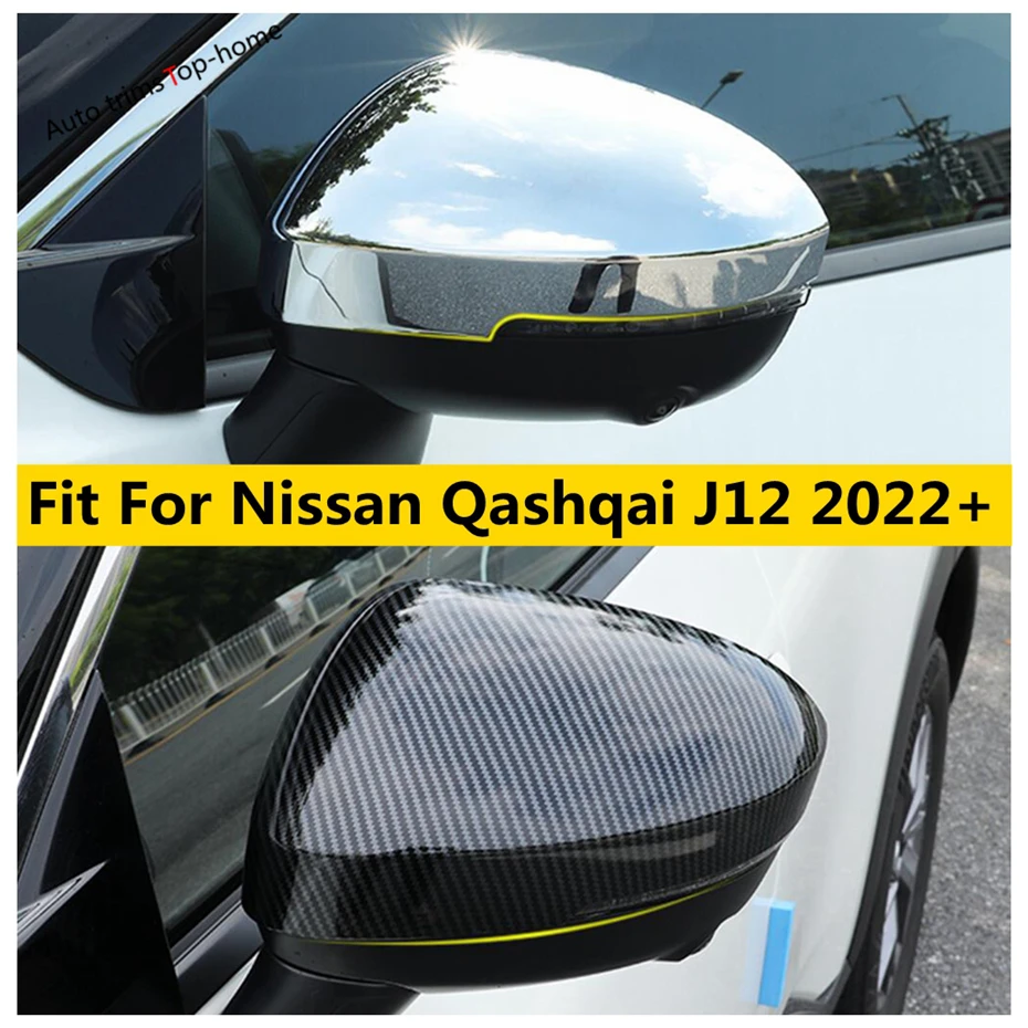 

Outside Side Door Rearview Mirror Ptrotector Cap Cover Trim Fit For Nissan Qashqai J12 2022 2023 2024 Car Accessories