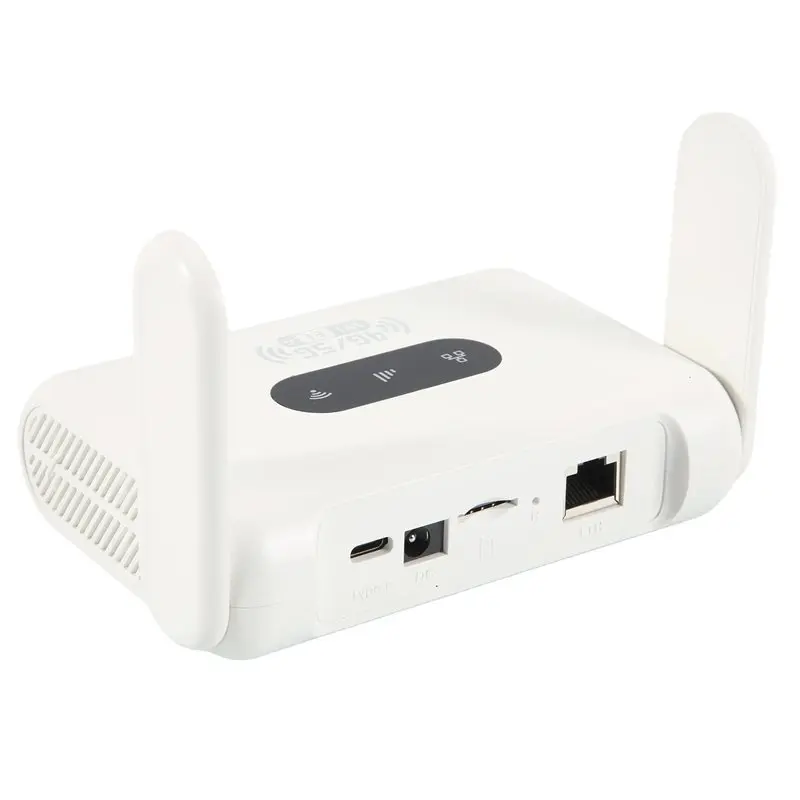 Y43A-Wifi 6 Router 4G LTE 300Mbps Modem Portable 4G Wifi Internet Access Device Compatible With Non-Contract 5G SIM Card-US-Plug