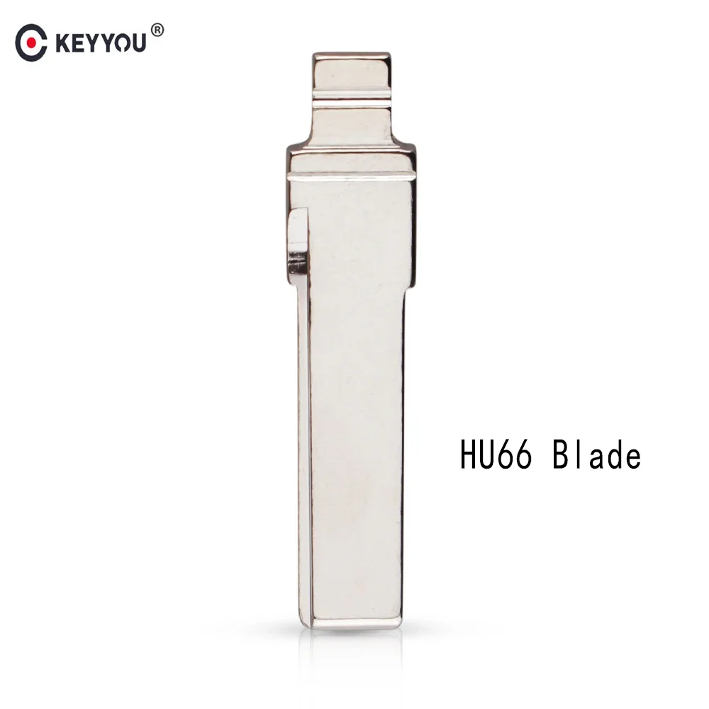 

KEYYOU Metal Blank Uncut Flip KD Remote Key Blade Type #89 For Audi A3 S3 TT A4 S4 2005-2013 Years Original Blade HU66 Blade