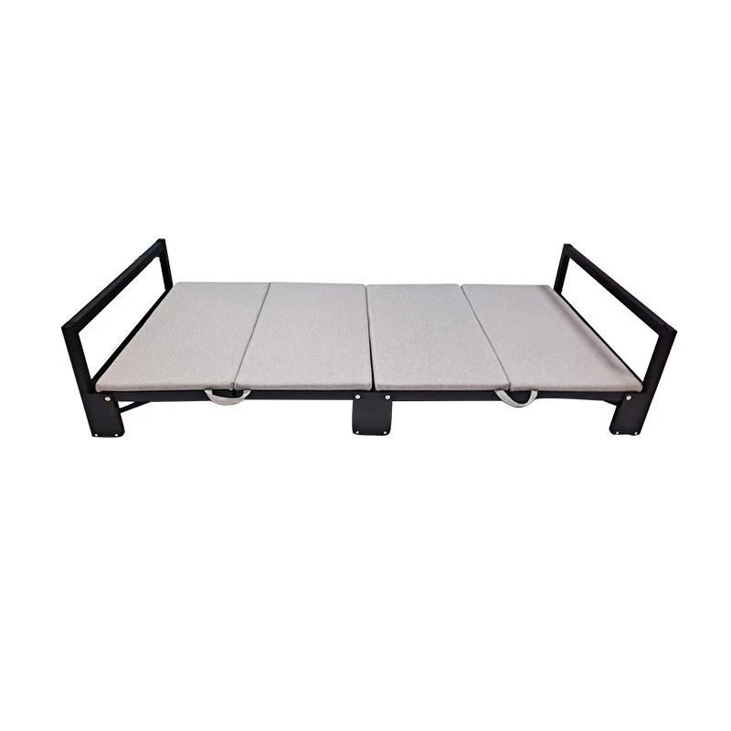 Four-fold folding bed Small apartment office lunch break Cabinet-type hidden bed Shrinking push-pull bed Hardware