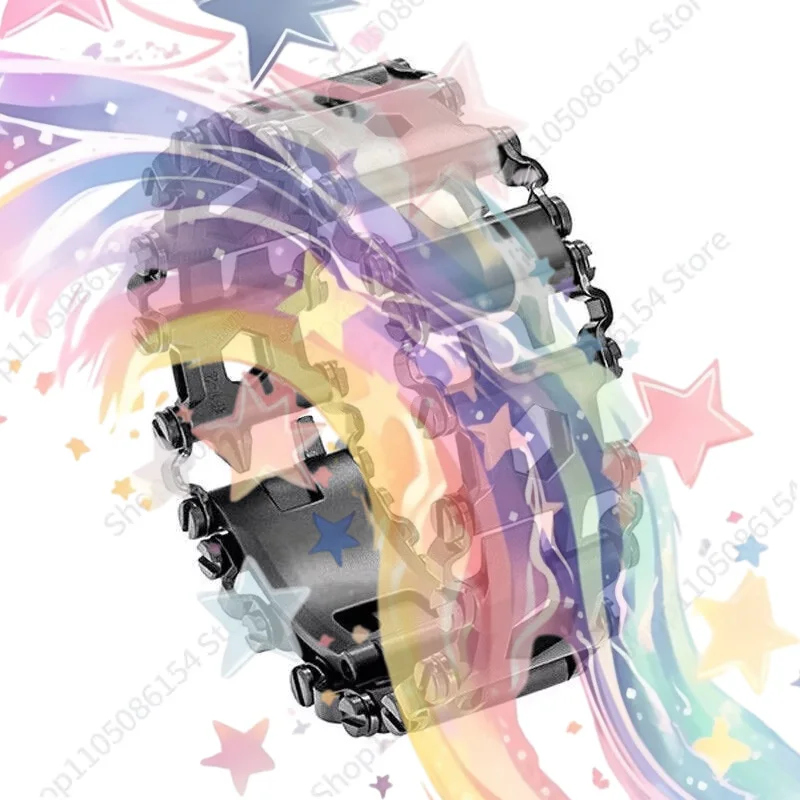 

Многофункциональный браслет из нержавеющей стали, инструмент для самообороны, средство для выживания на природе и в походах.