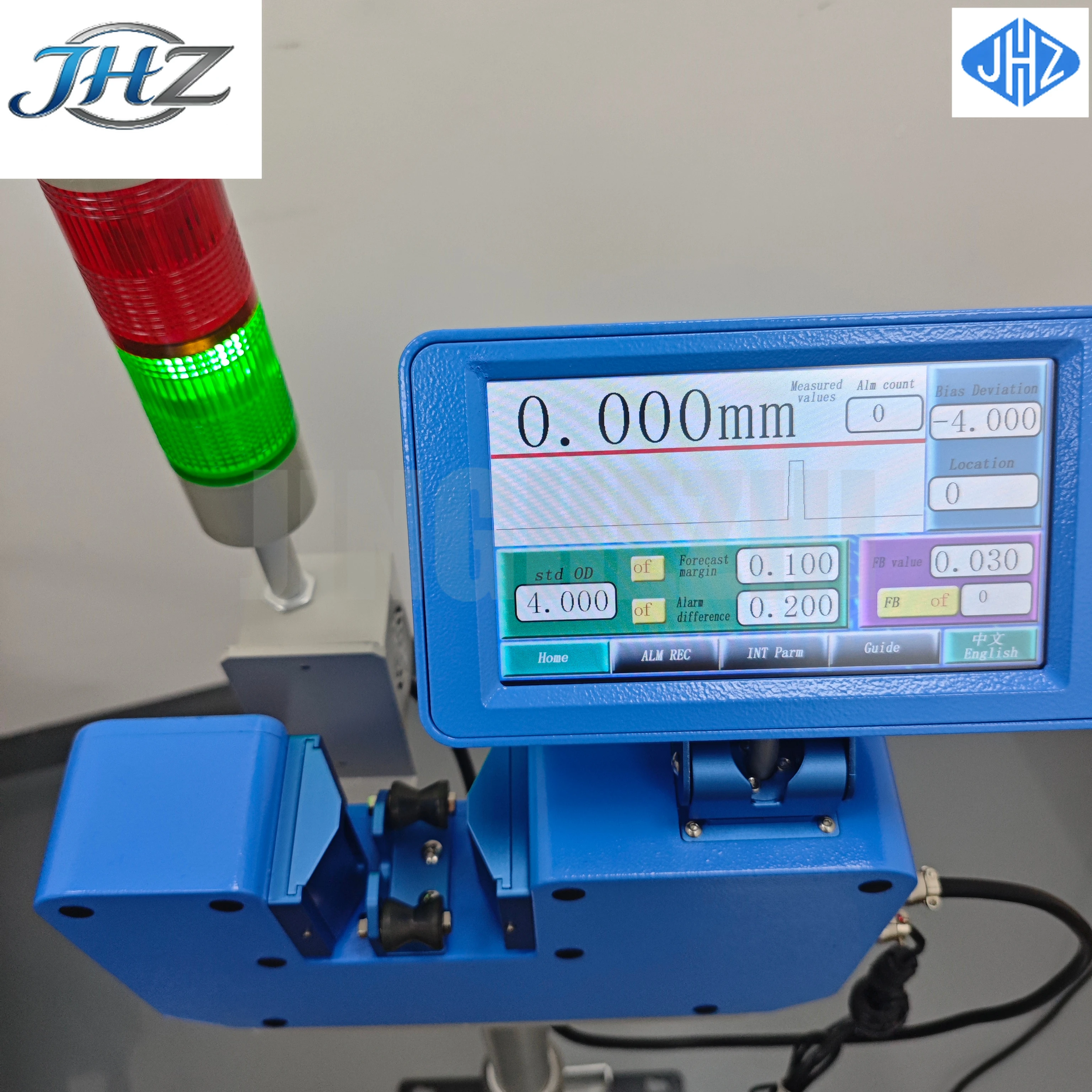 JHZ for Rs485 Display 3D Filament 0.1-20mm Single Axis Laser Diameter Gauge OD Gauge For Medical Tube