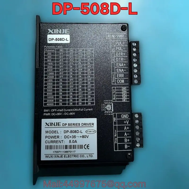 

Бывший в употреблении тест функции драйвера шагового двигателя DP-508D-L нормально