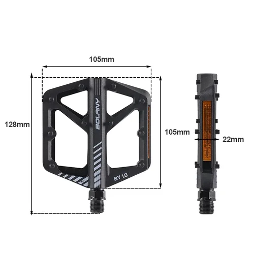 Imagen 2 del producto BOLANY-Pedal de nailon para bicicleta de montaña, antideslizante, resistente al polvo, sello impermeable, doble rodamiento, accesorios para bicicleta de montaña