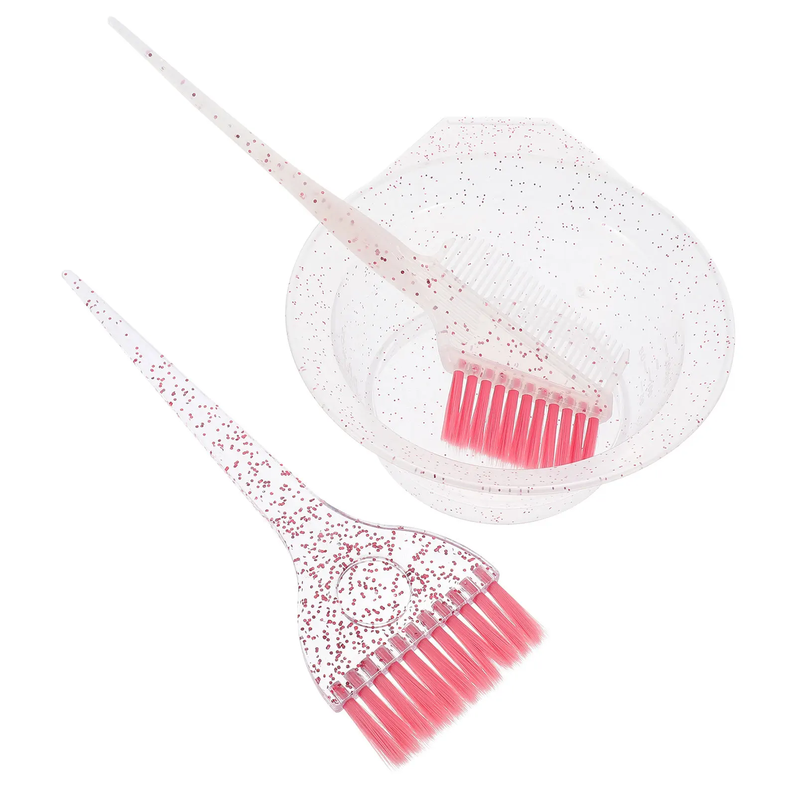 1Set Hair Dyeing Brush and Bowl Set Thickened Design Mixing Bowl with Scales Hair Coloring Home Use - Image 6