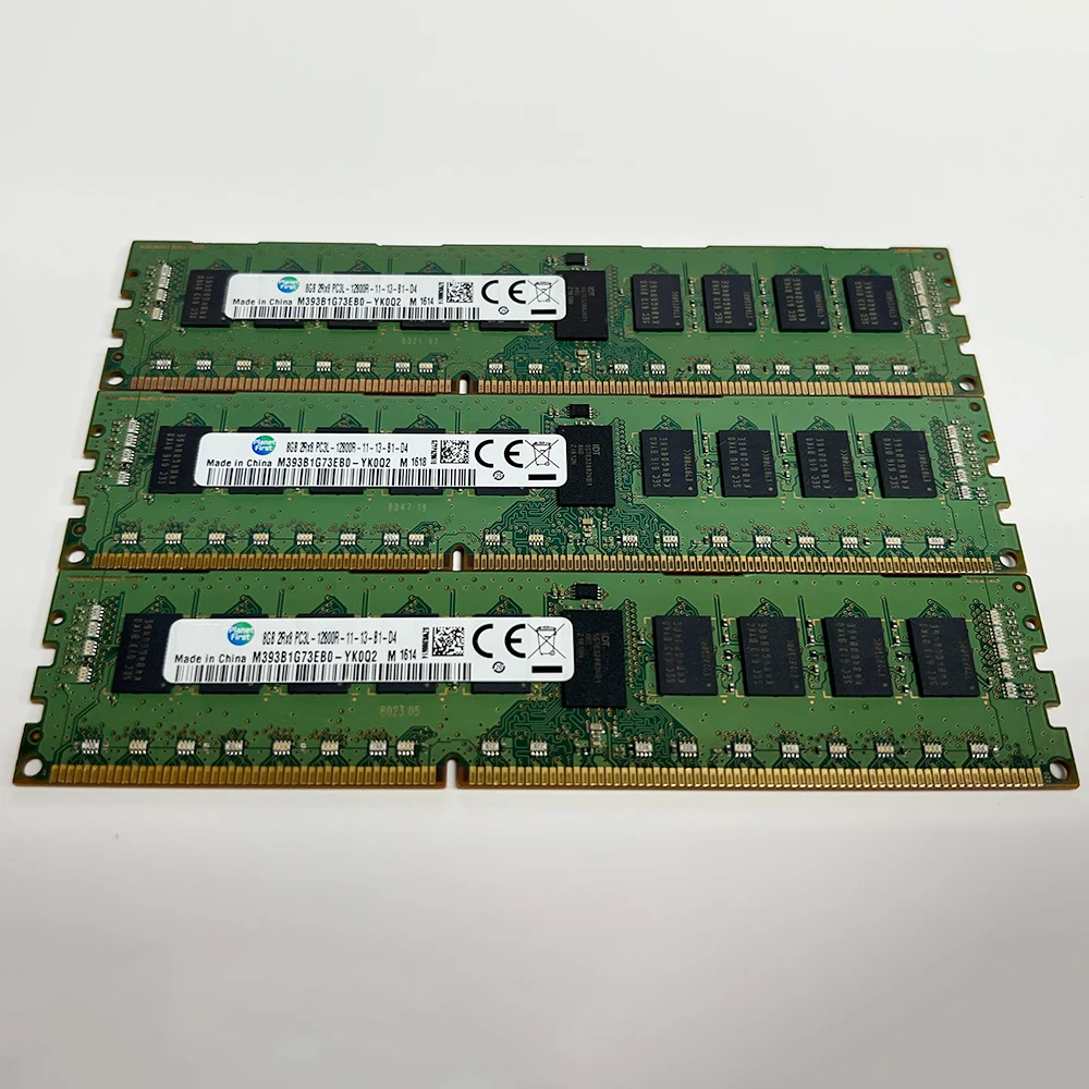 삼성 RAM 1600 DDR3L 2RX8 PC3L-12800R 서버 메모리 M393B1G73EB0-YK0Q2, 8GB 8G, 1 개