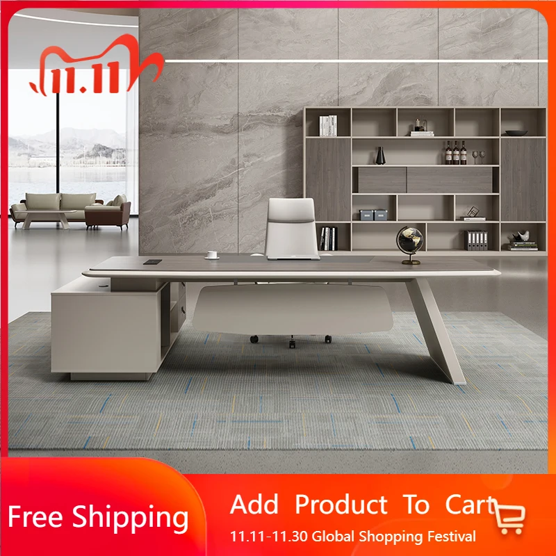 

Storage Modern Office Desk Minimalist Space Saving Design Office Desk Standing European Escritorio Oficina Commercial Furniture