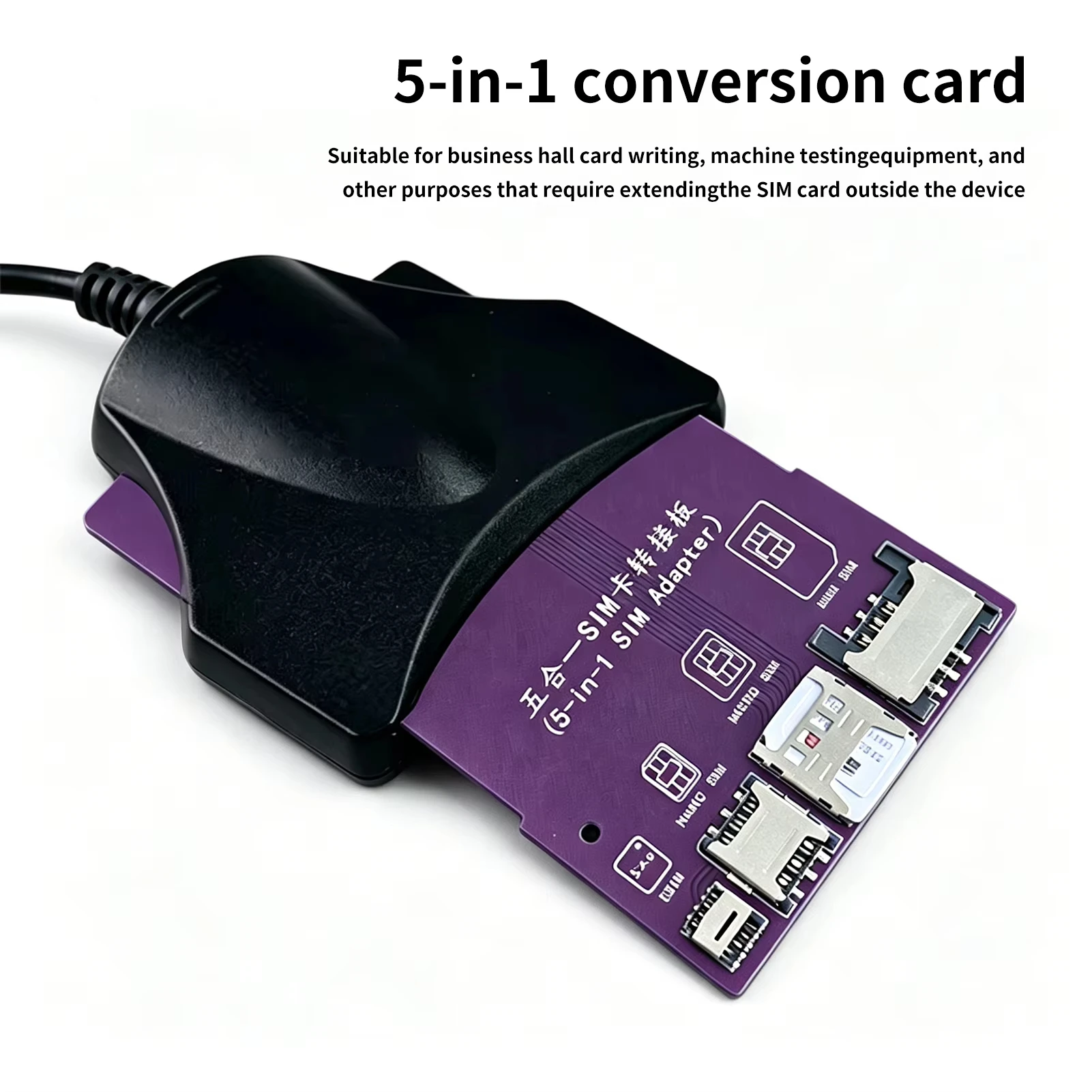 SIM Card Pinboard Adapter Converter to Smart IC Card Extension for SIM Micro SIM Nano 2FF, 3FF, 4FF SIM Card and ESIM