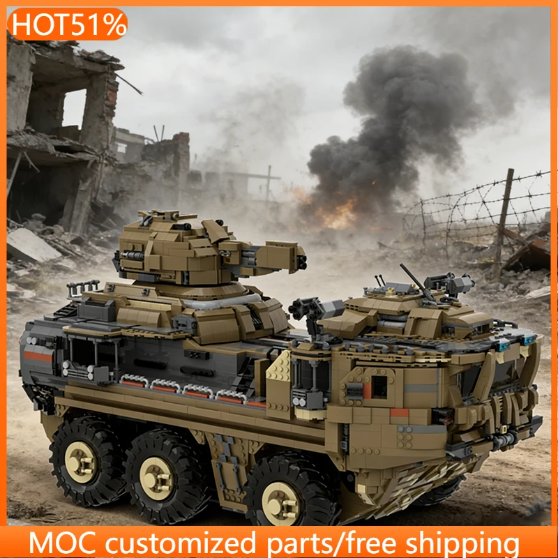 

8504 PCS Armored Vehicle Bricks Halo Mammoth MOC Customize Modular Building Block Kids Technology Model DIY Festival Toy Gift