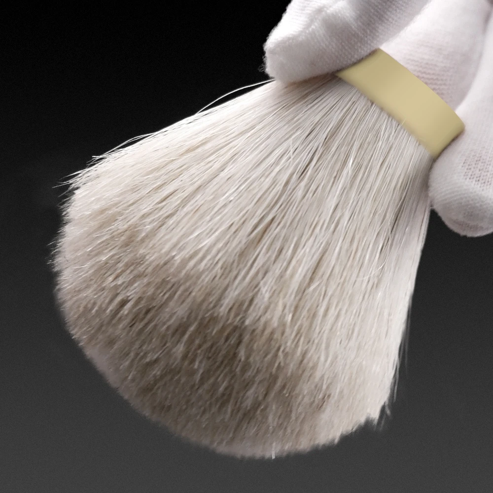 GDMG BRUSH-Beige Horse Hair Knot Men's Shaving Brush Knot with Shaver for a Comfortable Wet Shaving Beard Care