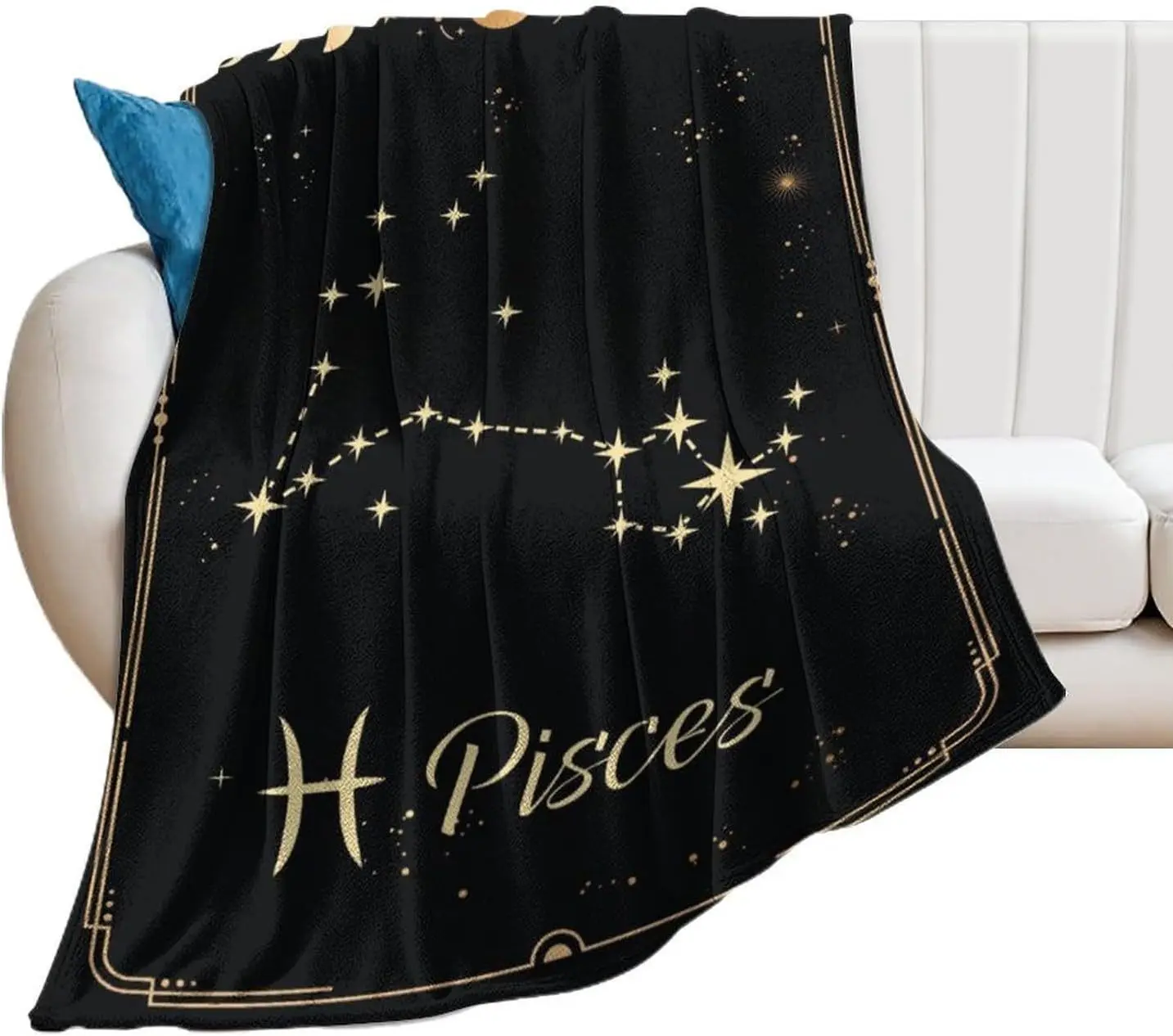 اثني عشر علامات زودياك أنماط بطانية مطبوعة لسرير أريكة السفر التخييم غرفة المعيشة تكييف بطانية لجميع المواسم الهدايا #5