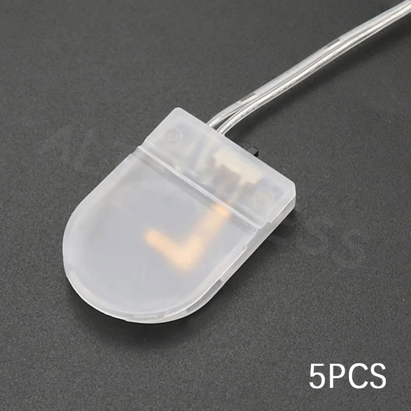 Leads Wire 3V Battery Box 5PCS Single Slot CR2032 CR 2032 Button Coin Cell Battery Holder Case Cover With ON-OFF Switch