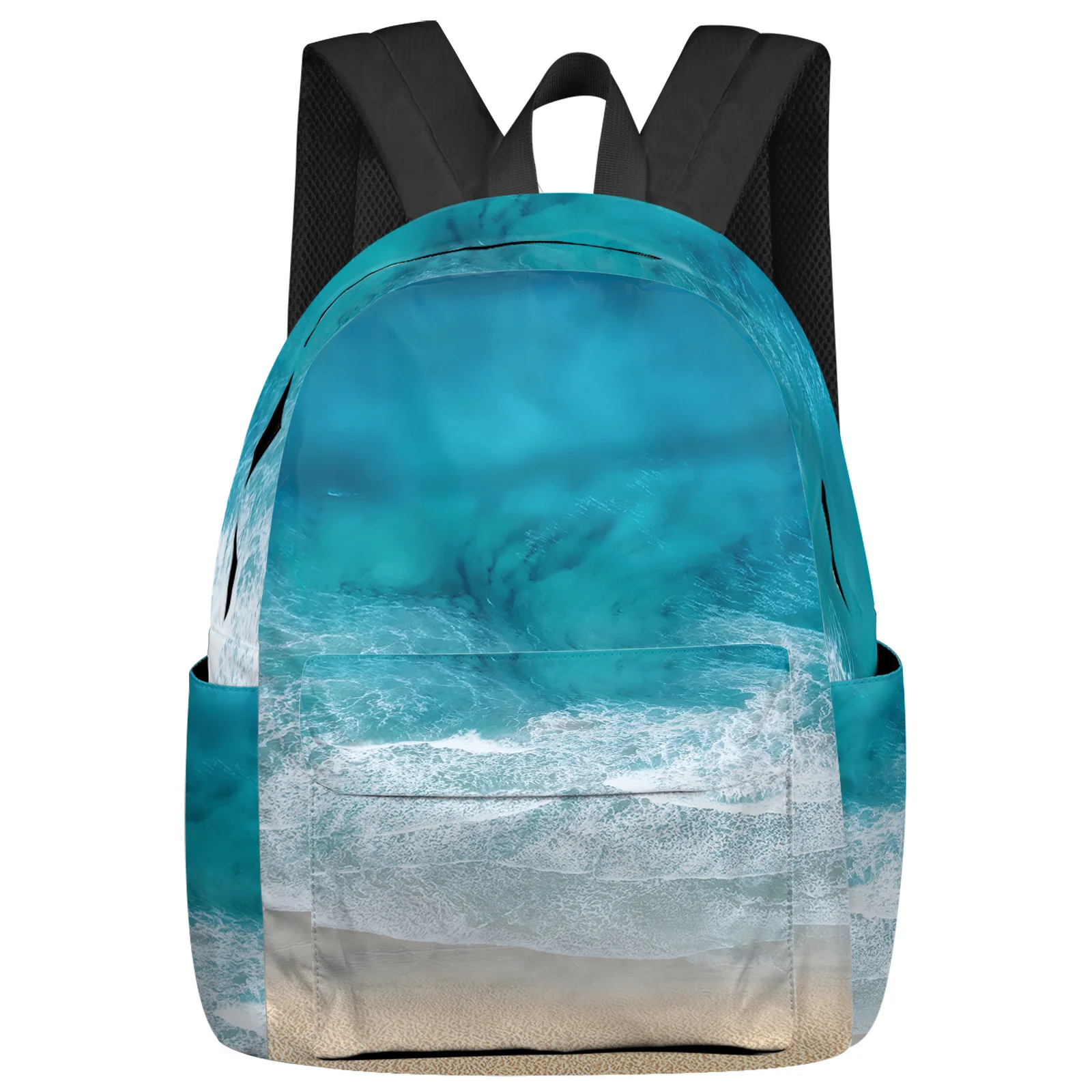 

Ocean Beach Waves Backpack School Bags for Teenagers Girls Students Laptop Bag Women's Casual Travel Backpack